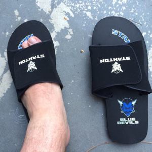 Blue Devils flip flops